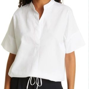 Vince Women’s popover drawstring top, Optic White style V757412152 size Med NWT